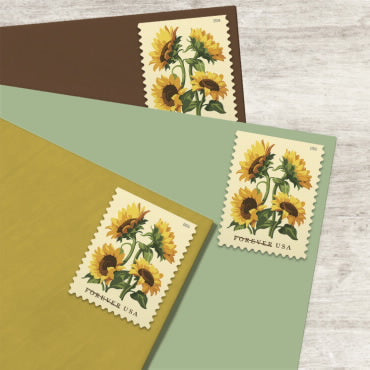 Forever Stamps 2026 Sunflowers – Floral Collection, First-Class Postage