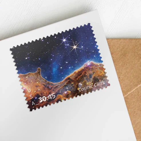 NOT Forever Stamp-USPS Priority Mail Express Stamps 2024 Cosmic Cliffs – $30.45 Rate