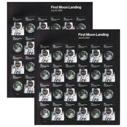 Forever Stamps 2019 First Moon Landing – Space Exploration, First-Class Postage