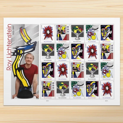 Forever Stamps 2023 Roy Lichtenstein – Pop Art Collection, First-Class Postage