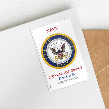 Forever Stamps 2025 Navy – 250 Years of Service, Honor & Service, First-Class Postage