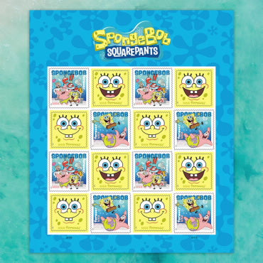Forever Stamps 2025 SpongeBob SquarePants – Animated TV Series, First-Class Postage
