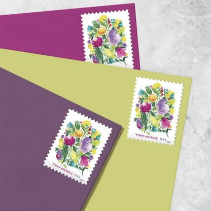 NOT Forever Stamp-Two-Ounce Stamps 2024 Wedding Blooms – Wedding Invitation, First-Class Postage