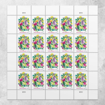 NOT Forever Stamp-Two-Ounce Stamps 2024 Wedding Blooms – Wedding Invitation, First-Class Postage