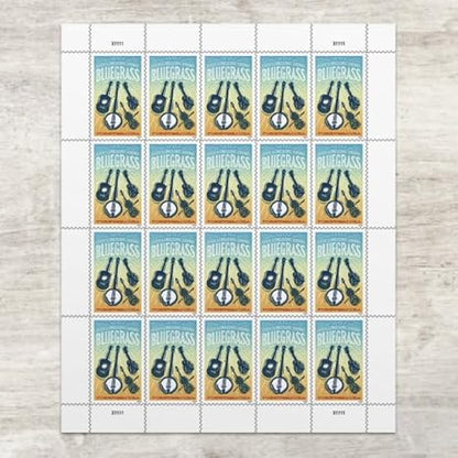 Forever Stamps 2024 Bluegrass Music – Cultural Heritage, First-Class Postage