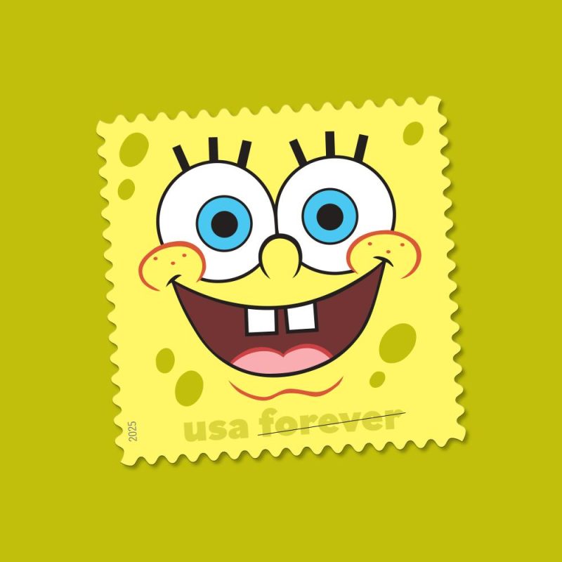 Forever Stamps 2025 SpongeBob SquarePants – Animated TV Series, First-Class Postage