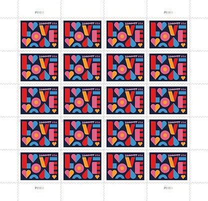 Forever Stamps 2021 Love – Love & Celebration, First-Class Postage