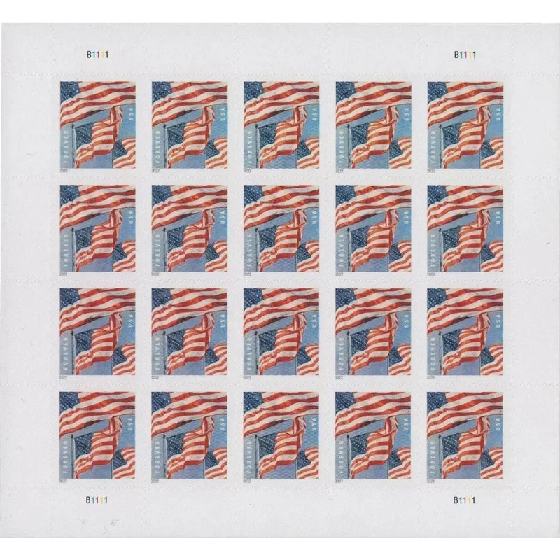 Forever Stamps 2022 U.S. Flag – Patriotic Symbol, First-Class Postage