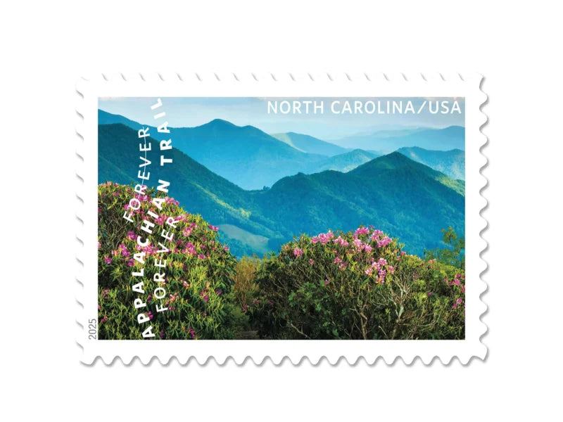 Forever Stamps 2025 Appalachian Trail – Scenic Landscapes, First-Class Postage