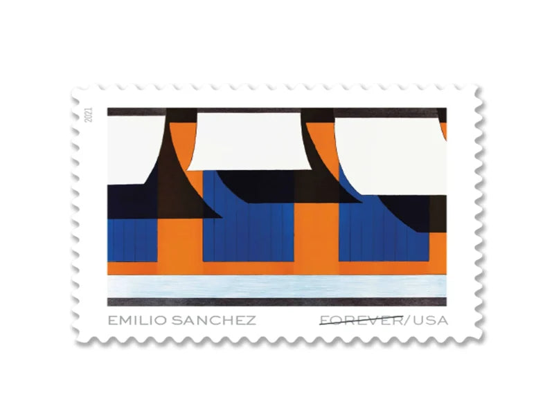 Forever Stamps 2021 Emilio Sanchez – Art Collection, Cultural Heritage, First-Class Postage