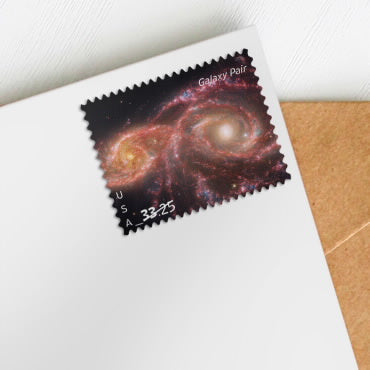 NOT Forever Stamp-$33.25 Stamps 2026 Galaxy Pair – Astronomy Collection, First-Class Rate