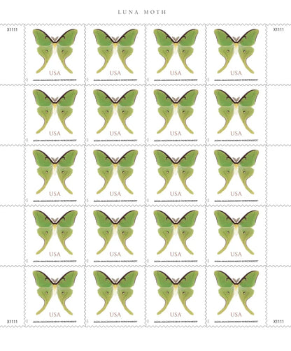 NOT Forever Stamp-Non-Machinable $1.29 Stamps 2025 Luna Moth – Nature Series, First-Class Rate
